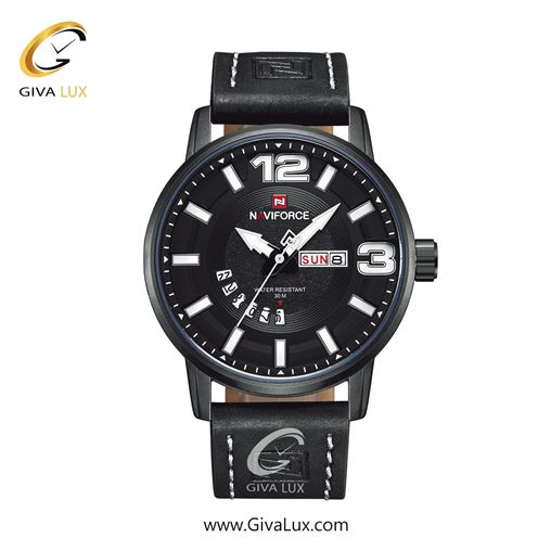 ساعت مچی مردانه بند چرمی ناوی فورس (نیوی فورس) NF9143 B/R/B 516_B W B.jpg